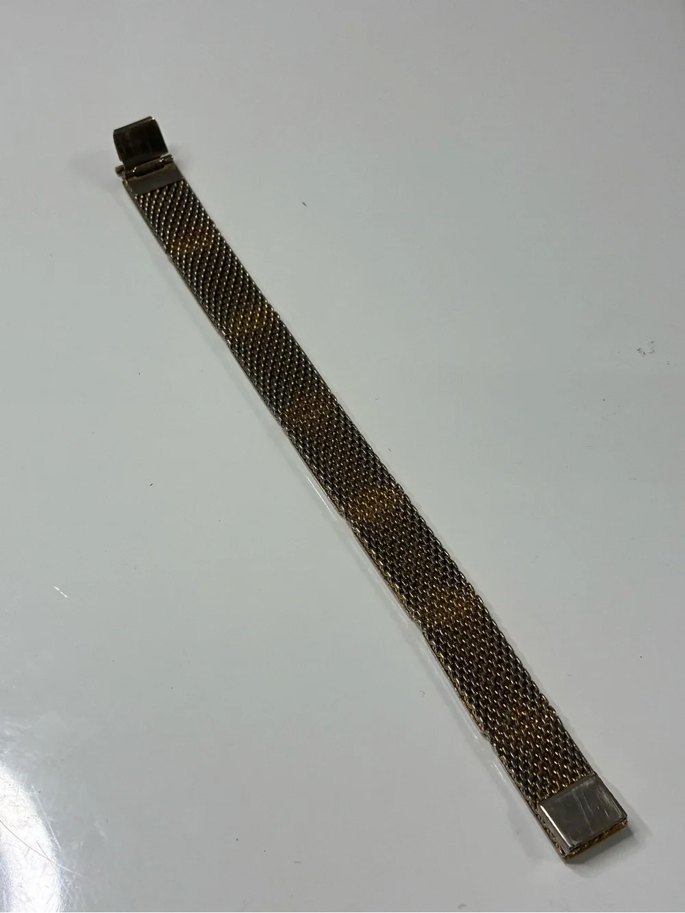 VTG Gold and Silver Tone Textured Link Bracelet SMALL  - Women Jewelry